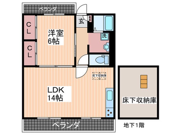 和田マンションの物件間取画像